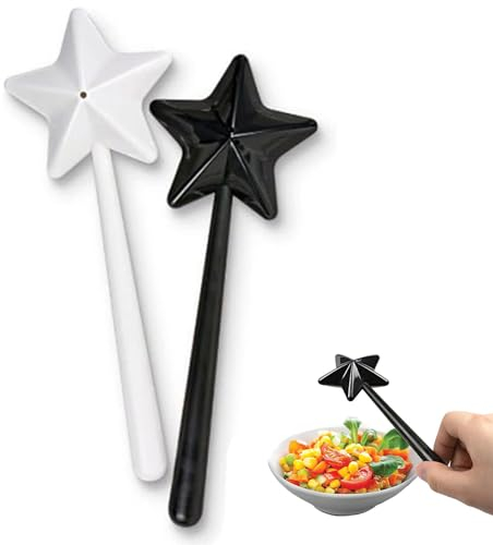 Stronrive Especieros, ro Y Pimentero, Varita Mágica para Especias para Cocina, Sal Y Pimienta, Suministros Cocina En Forma Varita Estrella, Condimentos, Especieros con Agujeros