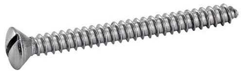 ACTON Viti a testa svasata bombata scanalata, in acciaio inox A2, 3,5 x 16 mm, confezione da 200, viti, punte, bulloni