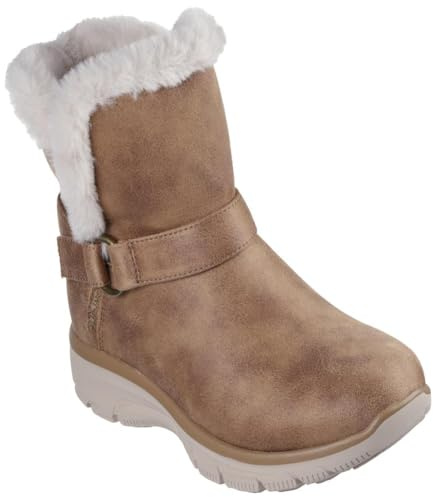 Skechers Easy Going-Dreamers Bottines à enfiler mains libres pour femme, châtaigne, 39 EU