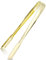 Generic Gold/Silver Ice Tongs, 17.5 x 2 cm (6.9 x 0.8 inch), 14 grams, Stainless Steel, Serving Tongs, Ice Tongs, 1 piece