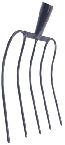 CIYODO Attrezzo Agricolo Per Erba Attrezzo Per Esterni Forcone Per Letame Forcone Versatile Realizzato Materiali Di Qualità