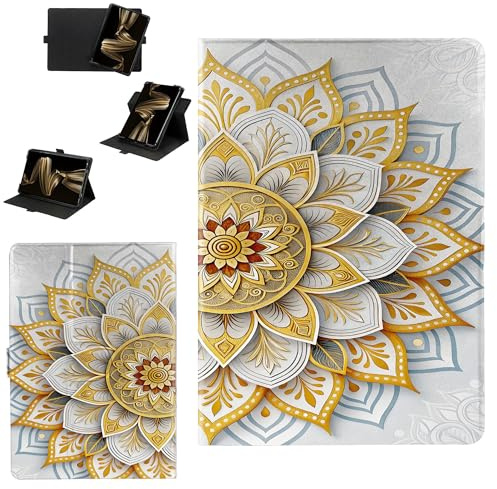 Custodia Compatibile per Amazon Fire HD 8 2024 8.0-pollici Tablet Cover Custodia Case [Funzione di rotazione a 360 gradi][Protezione rinforzata dei bordi contro le cadute] GGTT