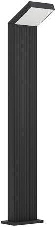 Eglo Lampadaire extérieur LED Grottazzolina, lampe de jardin, luminaire sur pied en aluminium noir, IP65, lumière chaude, 80 cm