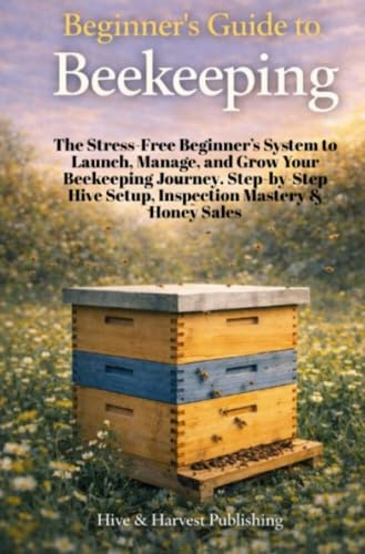 Beginner’s Guide to Beekeeping: The Stress-Free Beginner’s System to Launch, Manage, and Grow Your Beekeeping Journey. Step-by-Step Hive Setup, Inspection Mastery & Honey Sales