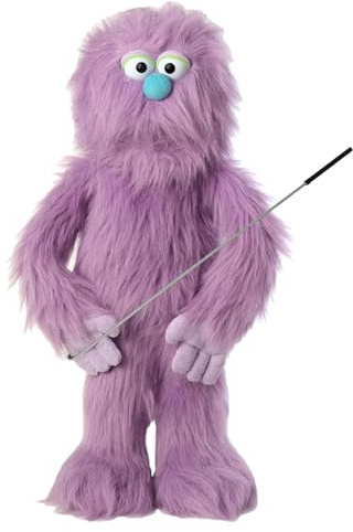 30 Purple Monster Puppet, Full Body Ventriloquist Style Puppet