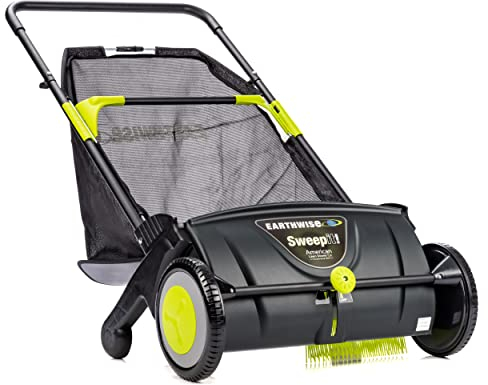 Earthwise LSW70021 - Barredora de césped, 53,3 cm de Ancho, Color Negro