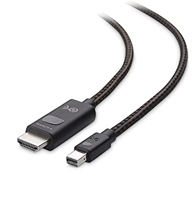 Cable Matters Mini Displayport kabel 1.4 auf HDMI mit 4K@120Hz oder 8K@60Hz, Mini DisplayPort HDMI 8k in Schwarz 1,8 m