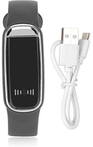 Zunate Digital-Chronograph mit LED-Bildschirm, Wiederaufladbare Stilvolle Elektronische Armbanduhr, Unterstützt 12- oder 24-Stunden-Zeitsystem, für Männer, Frauen, Teenager(Schwarz)