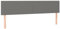 vidaXL 2X Kopfteil Betthaupt Polsterkopfteil Bettkopfteil für Bett Bettgestell Bettrahmen Schlafzimmer Bettzubehör Dunkelgrau 90x5x78/88cm Stoff