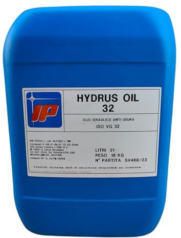 Olio Idraulico Anti Usura IP HYDRUS OIL 32 Tanica da 20 Litri 18Kg
