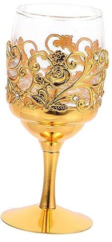 Ciieeo Copa De Vino De Metal Antigua Copa Portátil De Licor Compacta Para Beber Casa Decorativa y Reutilizable