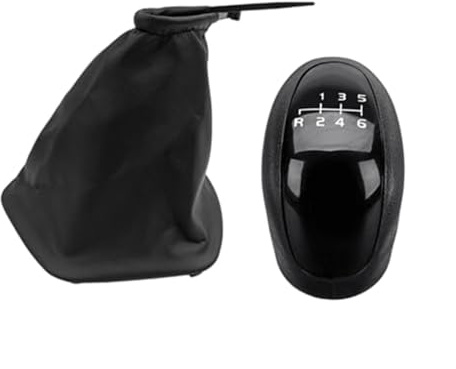 MKVAXR 5 6 Speed Car Gear Shift Knob Gaiter, for Mercedes-Benz, Sprinter W 906 W906 2006-2018 Lever Stick Leather Boot Cover Accessories Car Gear Shift Knob(BLACK 6 Speed 2Pcs)