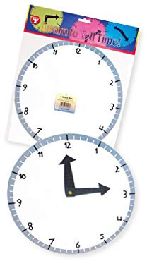 Hygloss Products Learn-to-Tell-Time Paper Clock Kit