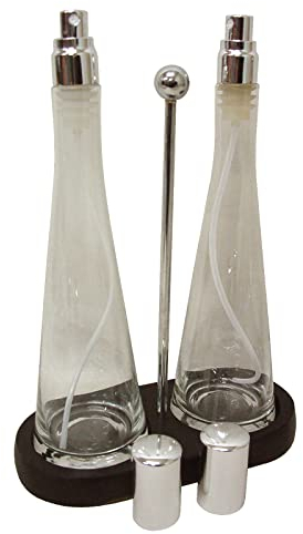 Juego ACEITERA VINAGRERA Aceite VINAGRE Convoy Ensalada ALIÑAR Cristal Estrecha Spray PULVERIZADOR ROCIADOR 250ML