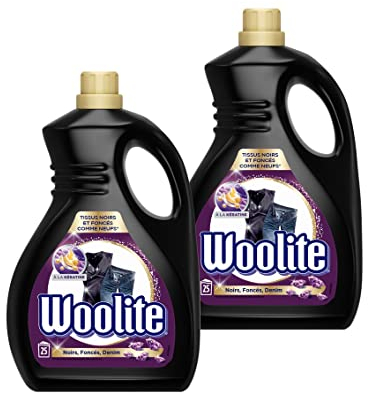 Woolite Detergente en Gel para Ropa Oscura (30 Dosis) - 1650ml (Paquete de 2)