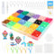 VFANDV Nachfüllset für Kinder, 24 Farben für Kinder Kit, Magische Refill Bastelperlen mit Kunsthandwerk Zubehör für Anfänger DIY Spielzeug (7200)