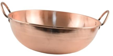 MagiDeal Kupferkochgeschirr, Kupfertopf, Bratpfanne, Kochtopf für Herd, dick, schöne Form, Trockentopf, Hot Pot für Restaurant, Picknicks zu Hause, 30CM