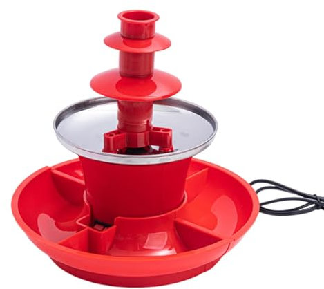 Tioheam Fontaine à fromage, fontaine à fondue au chocolat - Machine à fondue à 3 niveaux | Fontaine à fromage automatique pour chocolat chaud, fontaine à fondue électrique pour fêtes