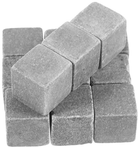 Gatuida Set Di Accessori Per Whisky - 12 Pietre Riutilizzabili Per Birra Vino E Cocktail