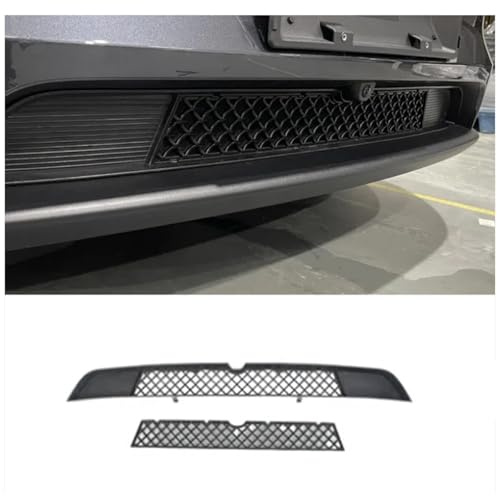 Ywooon Parrilla Delantera Malla para Tesla Model Y Juniper 2025 2026, Conjunto de Rejillas Delanteras para Parachoques Delantero, Cubierta De Rejilla De Parachoques para Tesla (Not fit 2026 Standard)