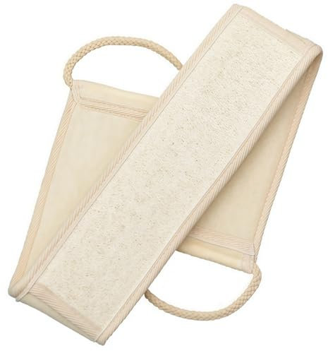 Heanvmyss Spazzola Bagno Schiena,Luffa Spugna Naturale per la Schiena,Scrubber per la Schiena,Loofahs Esfoliante per Uomini,Donne,Doccia,Massaggio
