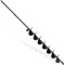 LYFETC 5x80cm Black Garten Spiralbohrer Garten Schnecken,Erdbohrer für Bohrmaschine, Pflanzbohrer, Garten Bohrer, Pflanzbohrer für Akkuschrauber, Bodenbohrer Blume Pflanzgefäße