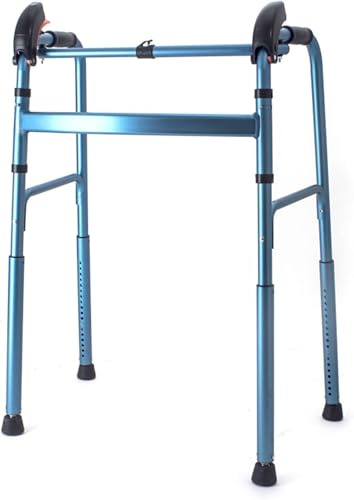 Déambulateur Pliable, cadre de marche léger en aluminium pour monter les escaliers, hauteur réglable antidérapante, aide à la montée des escaliers pour les personnes âgées handicapées