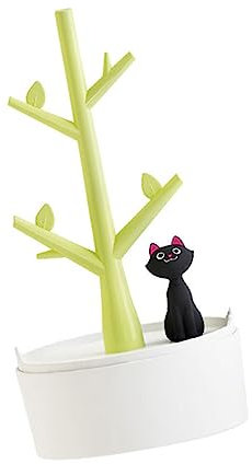 Garneck Portagioielli a per Gattini Espositore per in Legno Portaorecchini e Portacollane per Camera Letto Decorativo e