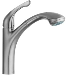 hansgrohe Allegro E Stainless Steel Single-Handle Kitchen Faucet, Kitchen Faucets with Pull Out Sprayer, Faucet for Kitchen Sink, Stainless Steel Optic 04076860, 12.6 Height