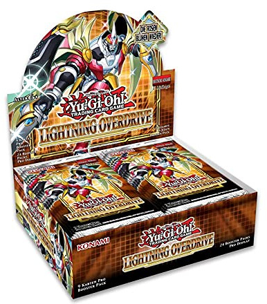 A YuGiOh! Lightning Overdrive Booster Display | DEUTSCHE Ausgabe | NEU & OVP | Yu-Gi-Oh Karten | + Arkero-G 100 Small Soft Sleeves