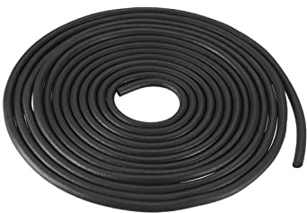 sourcing map Joint d'étanchéité rond en caoutchouc, 2 mm de diamètre, 8 mètres de long, pour bricolage, entrepôt, tampons, tubes en mousse, artisanat, porte de maison