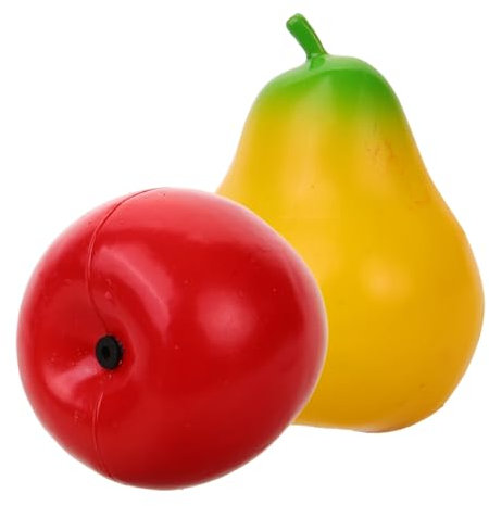 BESTonZON 2stücke Obst Shaker Maraca Shaker Junge Mädchen Obst Form Percussion Instrument Spielzeug Hand Gehirnkoordination