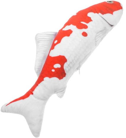 MAGICLULU Simuliertes Karausche- babyspielzeug Glückssymbol Koi Kuscheltier Pädagogisches Plüschfisch Plüschtiere süßer Fischplüsch PP-Baumwolle