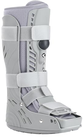Mathgetin Air CAM Walker Fracture Boot, Tall Medical Walking Boot for Broken Foot, Inflatable Orthopaedic Boot for Foot & Ankle Injury Recovery (Medium)