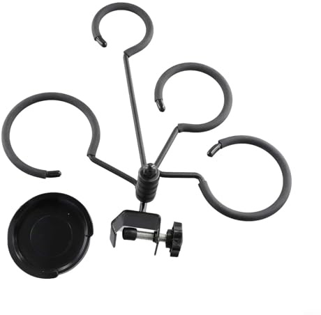 Trompetendämpfer Ständer Halter für Kornett Trompete Posaune – Tragbare Blasinstrumenten-Dämpfer Aufbewahrung mit verstellbarem Regal, kompakter Organizer für Blechblasspieler