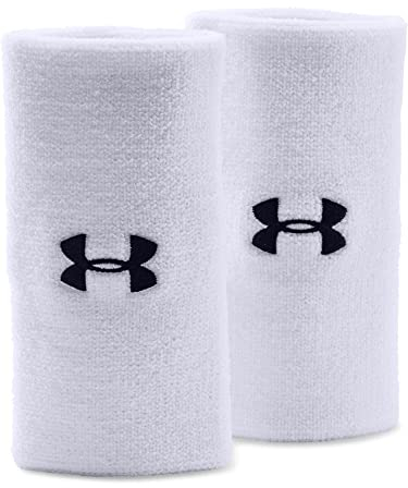 Under Armour Unisex UA 6'' Performance Wristband, schweißableitendes Fitnessband, flexibles Schweißband mit Logo
