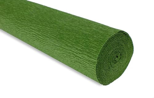 FloristryWarehouse Krepppapierrolle 180g (50 x 250 cm) Blatt-Grün (Farbton 591)