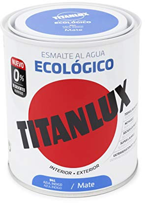 Titanlux Esmalte Ecológico Acrílico Mate 750 ml (Azul Índigo 0541)