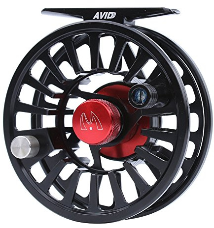 Maxcatch Fly Fishing Reel with CNC-machined Aluminum Body Avid Series Best Value - 1/3, 3/4, 5/6, 7/8, 9/10 Weights(Black, Green, Blue, Silver, Black&Silver) (Black, 3/4 wt)