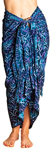 PANASIAM Sarong B015 Bluetone leaf, L