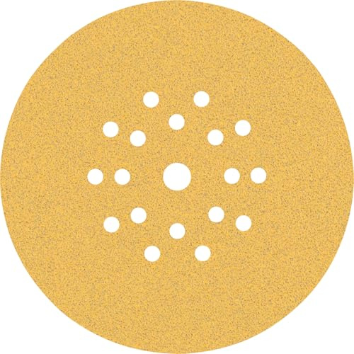 Bosch Accessories 25x Carte Abrasive Expert C470 con 19 Fori per Legno Duro, Vernice su Legno, Ø 225 mm, Grana 80, Accessorio Levigatrice per Cartongesso