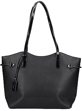 Rieker Damen H1527 Shopper, Schwarz