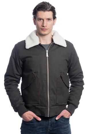 Harrington - BLOUSON AVIATEUR EN CANVAS RECYCLÉ - HOMME - blouson - KAKI - M
