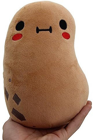 LuLezon Carino Peluche di Patata Giocattoli Morbido Confortevole Cibo Ripieno Peluche Cuscino (Marrone)