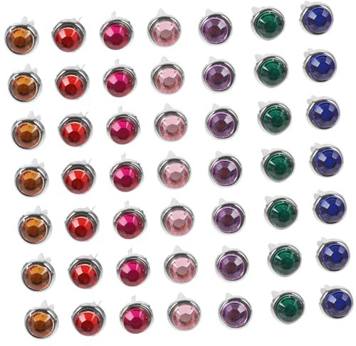 EXCEART 50stücke Mini Brads Zwei- -verschlüsse Für -handwerksprojekte Basteln Scrapbooking Und Dekorationen