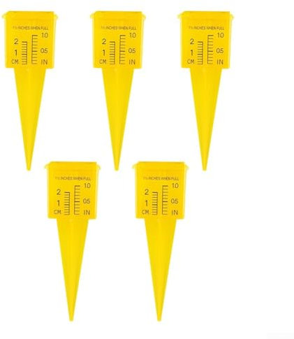 ZYWUOY Pluviometro da giardino per misurazioni accurate di pioggia e irrigazione (5 pezzi)