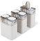 Realand Dispensador 2 en 1 para palillos de dientes y hilo dental, 3 soportes para palillos de dientes con 360 palillos de dientes y 90 palillos de hilo dental, dispensador de palillos de dientes para