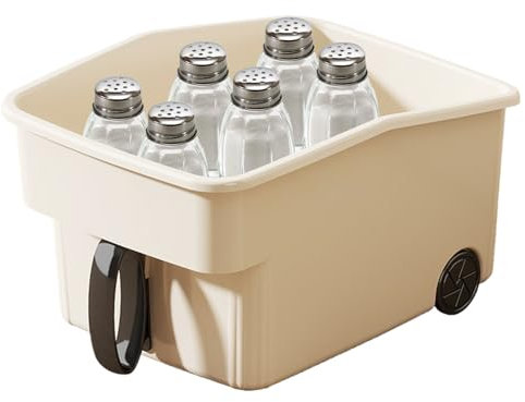 Duqulle Boîte De Rangement Avec Poignée - Boîte De Rangement Cuisine Armoire Réfrigérateur - Tiroir Portable Pour Cuisine Jouets Vêtements Et Armoires