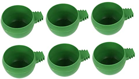 Toyvian 20pezzi Ciotole Circolari Per Alimentazione Piccioni e Uccelli Piccoli Vaschette Alimentari Resistenti e Sicure Facili Da Pulire Per Cibo e Acqua