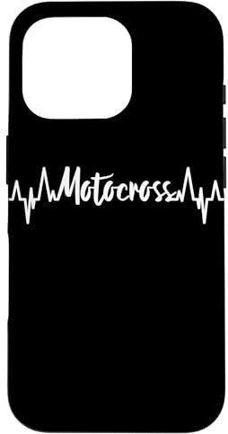 Motocross Cardiogramme Moto Tout Terrain Coque pour iPhone 16 Pro